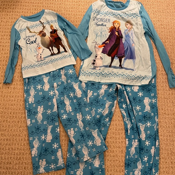 Disney Pajamas Frozen 2 Pajama Set Pair Adult M Child 6 Poshmark